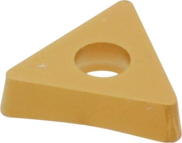 Seco - TCMT21.52 F1 Grade TP40 Carbide Turning Insert - TiC/TiCN/TiN Finish, 60° Triangle, 1/4" Inscr Circle, 3/32" Thick, 1/32" Corner Radius - Americas Industrial Supply