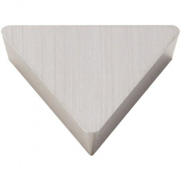 Seco - TPG321 Grade 370 Carbide Turning Insert - Uncoated, 60° Triangle, 3/8" Inscr Circle, 1/8" Thick, 1/64" Corner Radius - Americas Industrial Supply