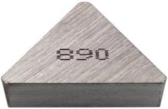 Seco - TPG322 Grade 890 Carbide Turning Insert - Uncoated, 60° Triangle, 3/8" Inscr Circle, 1/8" Thick, 1/32" Corner Radius - Americas Industrial Supply