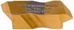 Tool-Flo - FLTK3 Grade GP50, Internal/External 60° V Threading Insert - 10 to 44 TPI Ext Pitch, 9 to 24 TPI Int Pitch, Right Hand Insert, TiN Finish, Carbide - Americas Industrial Supply