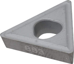 Seco - TPMM322 46 Grade 883 Carbide Turning Insert - Uncoated, 60° Triangle, 3/8" Inscr Circle, 1/8" Thick, 1/32" Corner Radius - Americas Industrial Supply