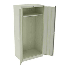 Tennsco - 1 Shelf Wardrobe Storage Cabinet - Steel, 36" Wide x 24" Deep x 78" High, Putty - Americas Industrial Supply