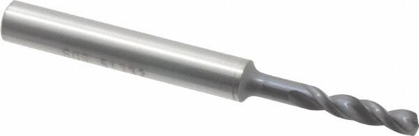 SGS - 9/64" 145° Spiral Flute Solid Carbide Screw Machine Drill Bit - Americas Industrial Supply