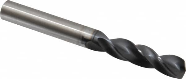 SGS - 3/8" 145° Spiral Flute Solid Carbide Screw Machine Drill Bit - Americas Industrial Supply