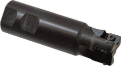 Seco - 1-1/4" Cut Diam, 0.59" Max Depth of Cut, 1-1/4" Shank Diam, 4.33" OAL, Indexable Square Shoulder End Mill - AP.. 1604 Inserts, Weldon Shank, 90° Lead Angle - Americas Industrial Supply