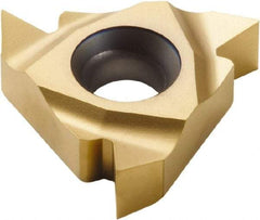 Seco - 16NL Internal Left Hand 48-16 Partial Profile 60° Laydown Threading Insert - Grade CP500, TiAlN/TiN Coated Carbide, 9.53mm Inscribed Circle - Americas Industrial Supply