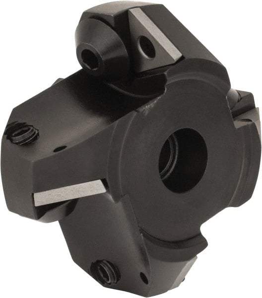 Seco - 2.95" Cut Diam, 3/4" Arbor Hole, 0.51" Max Depth of Cut, 45° Indexable Chamfer & Angle Face Mill - 4 Inserts, TP.. 43.. Insert, Right Hand Cut, 4 Flutes, Series R220.53 - Americas Industrial Supply
