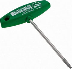 Wiha - T15 Torx Key - T-Handle, 100mm Length Under Head - Americas Industrial Supply