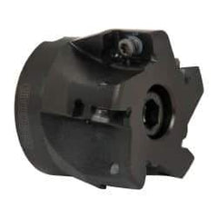 Seco - 5 Inserts, 2" Cut Diam, 3/4" Arbor Diam, 0.59" Max Depth of Cut, Indexable Square-Shoulder Face Mill - 0/90° Lead Angle, 1.57" High, AP.. 1604 Insert Compatibility - Americas Industrial Supply