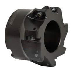 Seco - 7 Inserts, 3" Cut Diam, 1" Arbor Diam, 0.59" Max Depth of Cut, Indexable Square-Shoulder Face Mill - 0/90° Lead Angle, 1.97" High, AP.. 1604 Insert Compatibility - Americas Industrial Supply