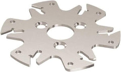 Seco - Arbor Hole Connection, 0.122" Cutting Width, 3/4" Depth of Cut, 3" Cutter Diam, 3 Tooth Indexable Slotting Cutter - 1-1/4" Shank Diam, R335.10 Toolholder, 150.10-3N Insert, Right Hand Cutting Direction - Americas Industrial Supply