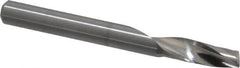 Onsrud - 1/4" Cutting Diam x 3/4" Length of Cut, 1 Flute, Upcut Spiral Router Bit - Uncoated, Right Hand Cut, Solid Carbide, 2-1/2" OAL x 1/4" Shank Diam, Single Edge, 21° Helix Angle - Americas Industrial Supply