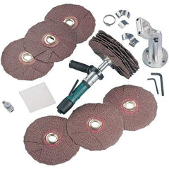 Dynabrade - 0.4 hp, 200-950 RPM Finishing Sander - 22 CFM Air Consumption, 6.21 bar Air Pressure, 1/4 NPT Inlet - Americas Industrial Supply