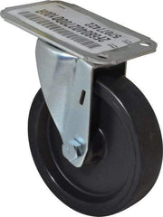 E.R. Wagner - 4" Diam x 1" Wide x 4-13/16" OAH Top Plate Mount Swivel Caster - Polyolefin, 140 Lb Capacity, Plain Bearing, 2-3/4 x 3-3/4" Plate - Americas Industrial Supply