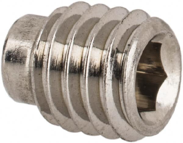 Value Collection - M5x0.80 Metric Coarse, 6mm OAL, Dog Point Set Screw - Grade 18-8 & Austenitic A2 Stainless Steel, 3.5mm Key - Americas Industrial Supply
