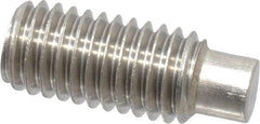 Value Collection - M8x1.25 Metric Coarse, 20mm OAL, Dog Point Set Screw - Grade 18-8 & Austenitic A2 Stainless Steel, 4mm Key - Americas Industrial Supply