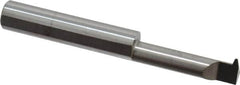 Accupro - 1" Cutting Depth, 12 Max TPI, 0.29" Diam, Acme Internal Thread, Solid Carbide, Single Point Threading Tool - Bright Finish, 2-1/2" OAL, 5/16" Shank Diam, 0.07" Projection from Edge, 29° Profile Angle - Exact Industrial Supply