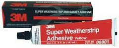 3M - 5 oz Weatherstrip Adhesive - Yellow, -20 to 300°F - Americas Industrial Supply