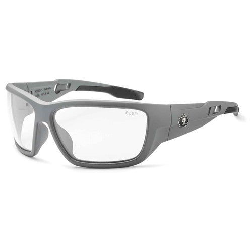 Baldr Clear Lens Matte Gray Safety Glasses - Americas Industrial Supply