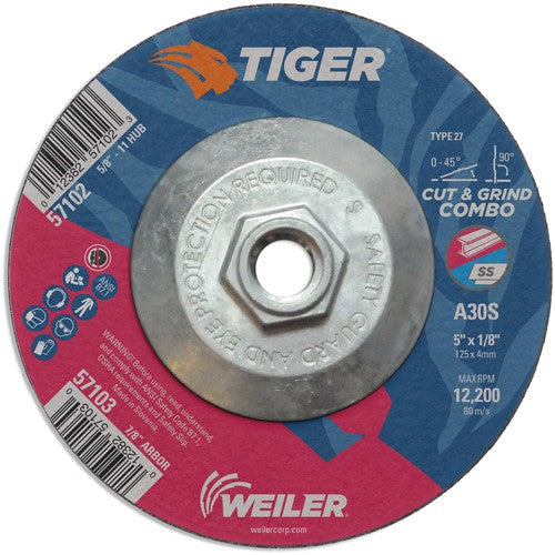 5X1/8 A30S A/O T27 COMBO WHEEL - Americas Industrial Supply