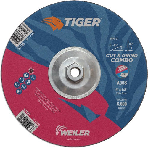 9X1/8 A30S A/O T27 COMBO WHEEL - Americas Industrial Supply