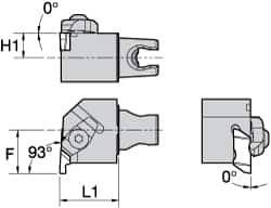 Kennametal - NG4L Insert, 30mm Head Length, Modular Grooving Cutting Unit Head - Right Hand Cut, System Size KM25, Series Top Notch - Americas Industrial Supply