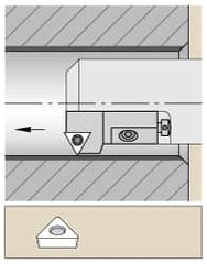 Kennametal - Series Screw-On, Right Hand Cut, 50mm Min Bore Diam, Boring Cartridge - 0.787" Back of Bar to Cutting Edge, TP.. Insert, 1.85" OAL, 30° Lead Angle - Americas Industrial Supply
