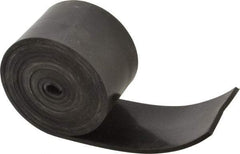 Made in USA - 1/8" Thick x 2" Wide x 60" Long, Buna-N Rubber Strip - Stock Length, 60 Shore A Durometer, 800 to 1,000 psi Tensile Strength, -20 to 170°F, Black - Americas Industrial Supply
