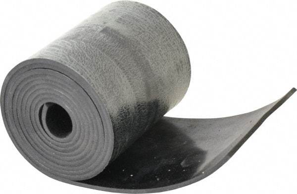 Made in USA - 1/8" Thick x 4" Wide x 60" Long, Buna-N Rubber Strip - Stock Length, 60 Shore A Durometer, 800 to 1,000 psi Tensile Strength, -20 to 170°F, Black - Americas Industrial Supply