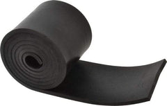 Made in USA - 1/4" Thick x 4" Wide x 60" Long, Buna-N Rubber Strip - Stock Length, 60 Shore A Durometer, 800 to 1,000 psi Tensile Strength, -20 to 170°F, Black - Americas Industrial Supply
