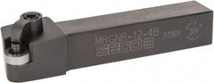 Seco - MRGN, Right Hand Cut, 3/4" Shank Height x 3/4" Shank Width, Negative Rake Indexable Turning Toolholder - 4-1/2" OAL, RN..43 Insert Compatibility, Series Multiple Lock - Americas Industrial Supply