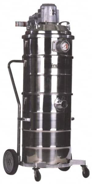 Minuteman - 15 Gal, Stainless Steel Tank, Wet/Dry, Explosion-Proof Vacuum Cleaner - 1.25 hp, 11.5 Amps - Americas Industrial Supply