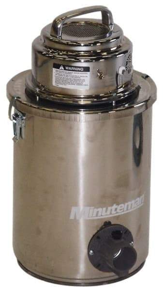 Minuteman - 6 Gal, Stainless Steel Tank, Dry, Mercury Vacuum Cleaner - 1.25 hp, 7.9 Amps - Americas Industrial Supply