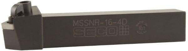 Seco - MSRN, Left Hand Cut, 15° Lead Angle, 3/4" Shank Height x 3/4" Shank Width, Negative Rake Indexable Turning Toolholder - 4-1/2" OAL, SN..43. Insert Compatibility, Series Multiple Lock - Americas Industrial Supply
