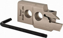 Iscar - 3" Groove Width, 9mm Max Depth of Cut, Right Hand Cut, HGAE Indexable Grooving Blade - GRIP, GRIP (Full Radius) Insert Style, Series Heliface - Americas Industrial Supply