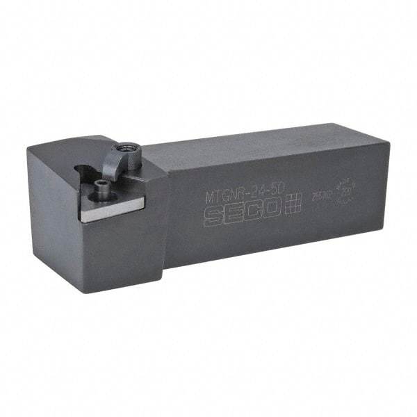 Seco - MTGN, Right Hand Cut, 1-1/2" Shank Height x 1-1/2" Shank Width, Negative Rake Indexable Turning Toolholder - 6" OAL, TN..54. Insert Compatibility, Series Multiple Lock - Americas Industrial Supply