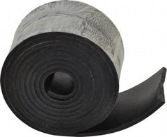 Made in USA - 1/8" Thick x 2" Wide x 60" Long, Neoprene Rubber Strip - Stock Length, 60 Shore A Durometer, 1,000 to 1,200 psi Tensile Strength, -40 to 212°F, Black - Americas Industrial Supply