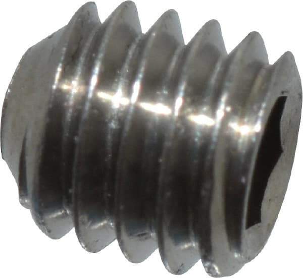 Value Collection - M3x0.50 Metric Coarse, 3mm OAL, Cup Point Set Screw - Grade 18-8 & Austenitic A2 Stainless Steel, 1.5mm Key - Americas Industrial Supply