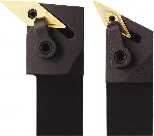 Seco - MVTN, Left Hand Cut, 117.5° Lead Angle, 3/4" Shank Height x 3/4" Shank Width, Negative Rake Indexable Turning Toolholder - 4-1/2" OAL, VNMG 332 Insert Compatibility, Series Multi-Directional Turning (MDT) - Americas Industrial Supply