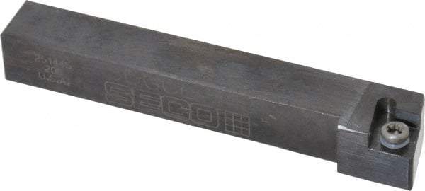 Seco - SCGC, Left Hand Cut, 1/2" Shank Height x 1/2" Shank Width, Neutral Rake Indexable Turning Toolholder - 3-1/2" OAL, CC..32.5. Insert Compatibility, Series Screw Lock - Americas Industrial Supply