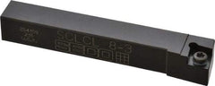 Seco - SCLC, Left Hand Cut, -5° Lead Angle, 1/2" Shank Height x 1/2" Shank Width, Neutral Rake Indexable Turning Toolholder - 3-1/2" OAL, CC..32.5. Insert Compatibility, Series Screw Lock - Americas Industrial Supply