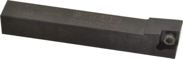 Seco - SCLC, Right Hand Cut, -5° Lead Angle, 1/2" Shank Height x 1/2" Shank Width, Neutral Rake Indexable Turning Toolholder - 3-1/2" OAL, CC..32.5. Insert Compatibility, Series Screw Lock - Americas Industrial Supply