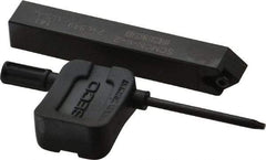 Seco - SCMC, Neutral Cut, 0° Lead Angle, 3/8" Shank Height x 3/8" Shank Width, Neutral Rake Indexable Turning Toolholder - 2-1/2" OAL, CC..21.5. Insert Compatibility, Series Screw Lock - Americas Industrial Supply