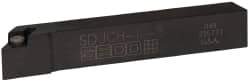 Seco - SDJC, Right Hand Cut, -3° Lead Angle, 5/8" Shank Height x 5/8" Shank Width, Neutral Rake Indexable Turning Toolholder - 4" OAL, DC..32.5. Insert Compatibility, Series Screw Lock - Americas Industrial Supply