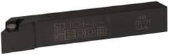 Seco - SDJC, Right Hand Cut, -3° Lead Angle, 5/8" Shank Height x 5/8" Shank Width, Neutral Rake Indexable Turning Toolholder - 4" OAL, DC..32.5. Insert Compatibility, Series Screw Lock - Americas Industrial Supply