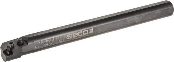 Seco - 1.53" Min Bore Diam, 14" OAL, 1-1/4" Shank Diam, MCLN Indexable Boring Bar - CNMG 432 Insert, Pin & Clamp Holding Method - Americas Industrial Supply