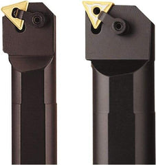 Seco - 1.53" Min Bore Diam, 14" OAL, 1-1/4" Shank Diam, MTUN Indexable Boring Bar - TNMG 322 Insert, Pin & Clamp Holding Method - Americas Industrial Supply