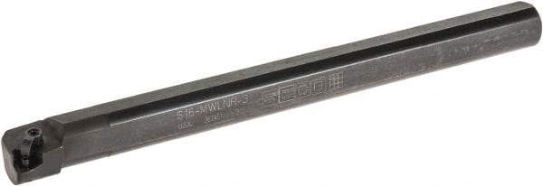Seco - 1.2" Min Bore Diam, 12" OAL, 1" Shank Diam, MWLN Indexable Boring Bar - WNMG 332 Insert, Pin & Clamp Holding Method - Americas Industrial Supply