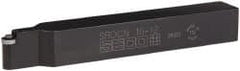 Seco - SRDC, Neutral Cut, 0° Lead Angle, 1" Shank Height x 1" Shank Width, Neutral Rake Indexable Turning Toolholder - 7" OAL, RCMT Insert Compatibility, Series Screw Lock - Americas Industrial Supply