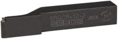 Seco - SRGC, Right Hand Cut, 3/4" Shank Height x 3/4" Shank Width, Neutral Rake Indexable Turning Toolholder - 4-1/2" OAL, RCMT22 Insert Compatibility, Series Screw Lock - Americas Industrial Supply